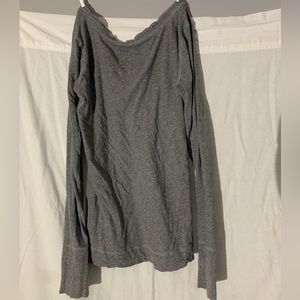 Plain gray long sleeve shirt